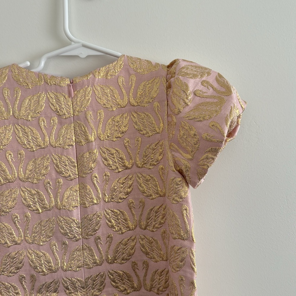 Girls' jacquard swan dress. J crew - Picture 7 of 7